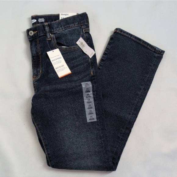 Old Navy Men's Straight Jeans - Deep Indigo - Picture 7 of 8